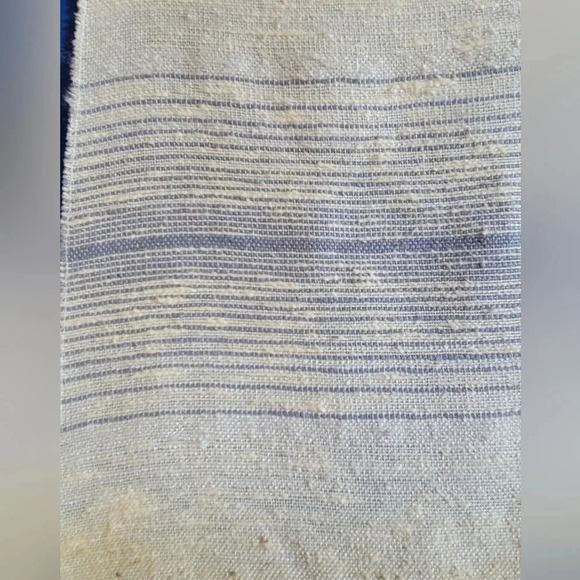 Vintage Table Linens Blue Yellow White Two Pieces Different Sizes - Picture 12 of 12